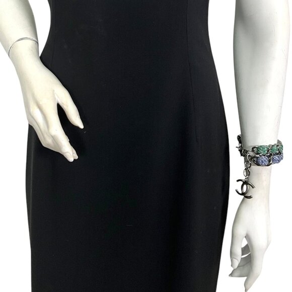 CHANEL Coco Mark Silver Metal Chain Link CC Bracelet - Picture 2 of 6